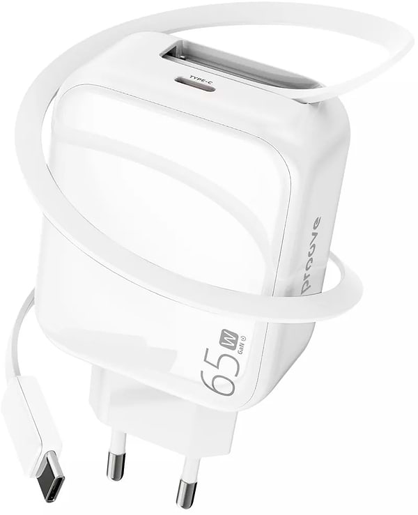 Фото - Мережевий зарядний пристрій Proove Fixtape GaN Type-C 65W white (WCFP65010202)