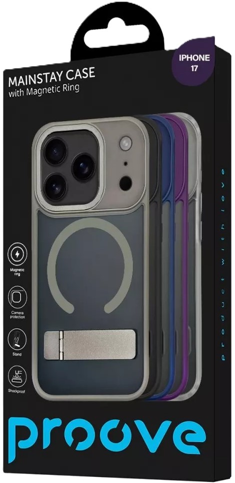 Фото - Чохол для смартфону Proove Mainstay Case with Magnetic Ring iPhone 17 Deep Purple (PCMCIP170004)