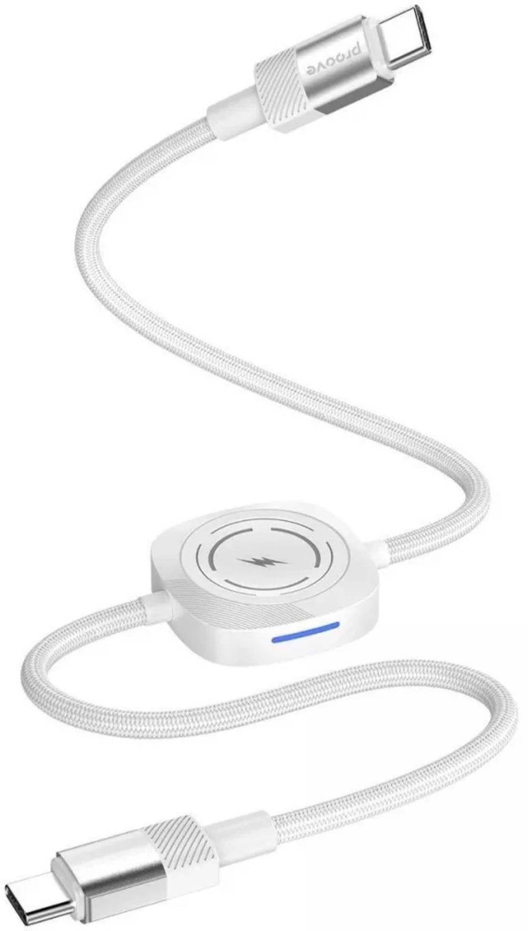 Кабель синхронізації даних Proove Multi Charging Type-C to Type-C 60W white (CCMT27002101)