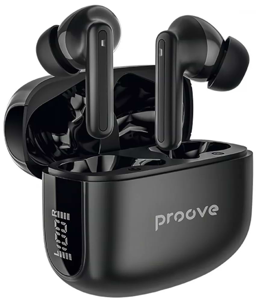 Навушники вкладиші бездротові TWS Proove Tempo TWS with ANC (APP) black (TWTM0001AP01) - Фото 1
