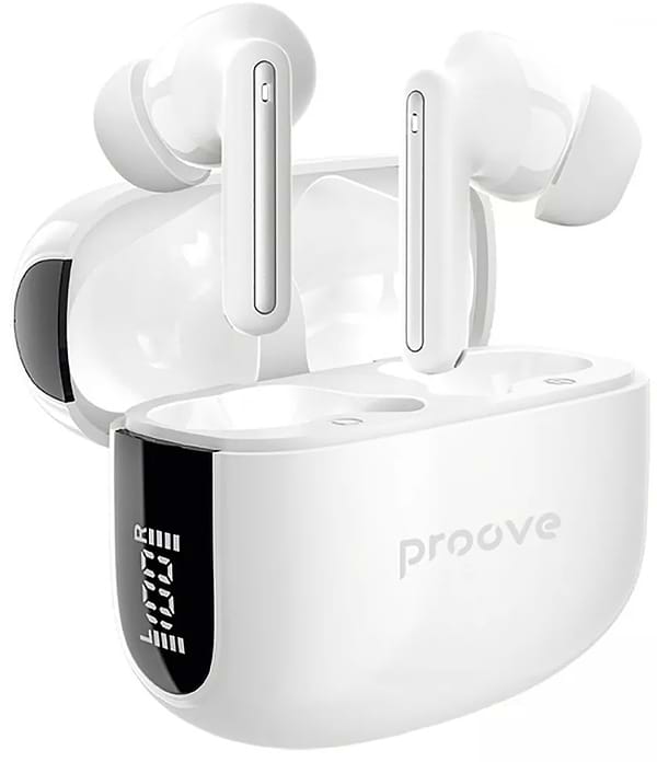 Фото - Наушники вкладыши беспроводные TWS Proove Tempo TWS with ANC (APP) white (TWTM0001AP02)