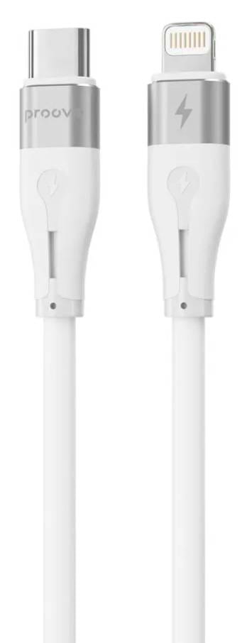 Кабель синхронізації даних Proove Soft Silicone Type-C to Lightning 27W 1m White (492060003)