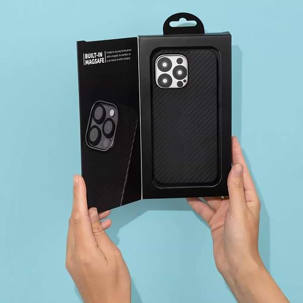 Фото - Чохол для смартфону Proove Carbon Slim with Magnetic Ring iPhone 14 Pro Black (PCCSIP14P002)