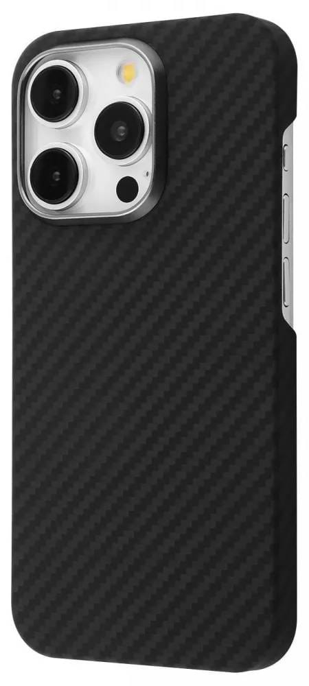 Чехол для смартфона Proove Carbon Slim with Magnetic Ring iPhone 15 Pro Black (PCCSIP15P002) - Фото 1