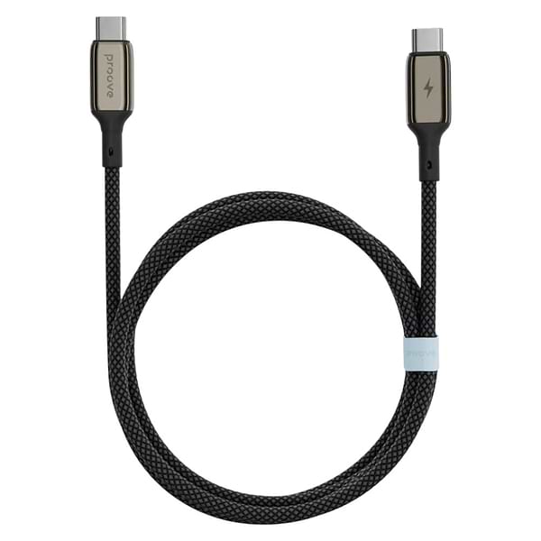 Фото - Кабель синхронізації даних Proove Dense Metal Type-C to Type-C 60W 1m Black (CCDM60002201)