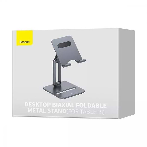Фото - Подставка для мобильного устройства Baseus Desktop Biaxial Foldable Metal Stand Gray (LUSZ000113)