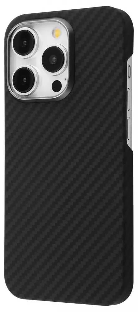 Чехол для смартфона Proove Carbon Slim with Magnetic Ring iPhone 14 Pro Black (PCCSIP14P002) - Фото 1