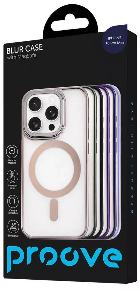 Фото - Чохол для смартфону Proove Blur Case with Magnetic Ring iPhone 16 Pro Max Deep Purple (PCBCIP16PM04)