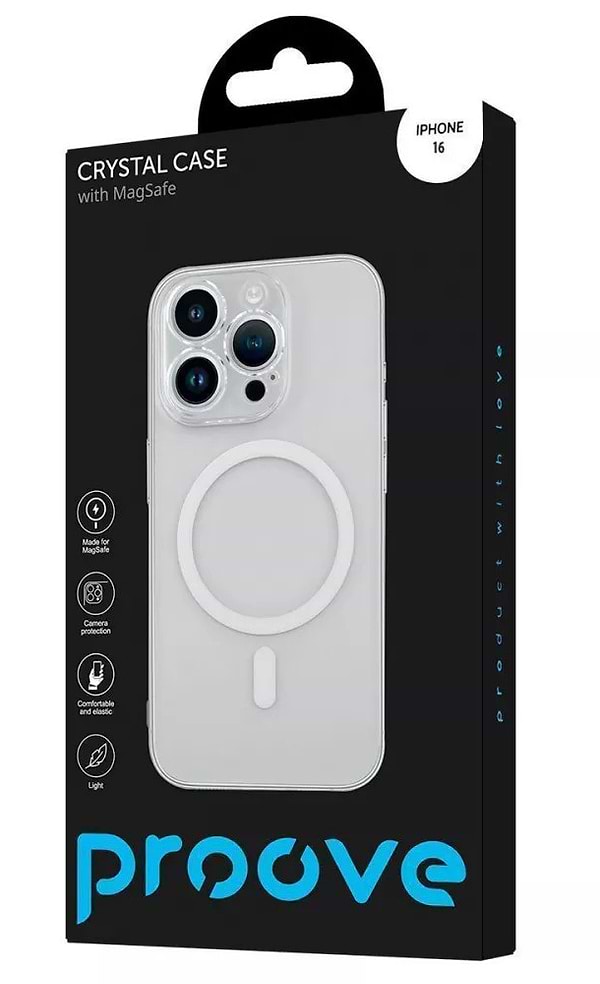 Фото - Чохол для смартфону Proove Crystal Case with Magnetic Ring iPhone 16 Transparent (PCCCIP160001)