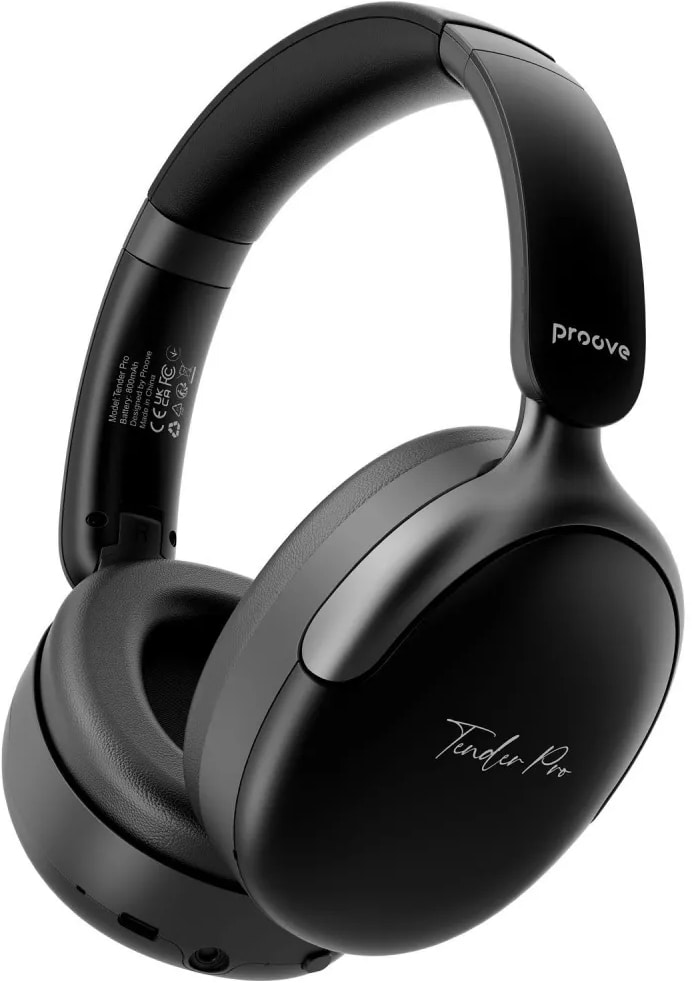 Навушники накладні бездротові Proove Tender Pro (APP) black (HPTP0001AP01) - Фото 1