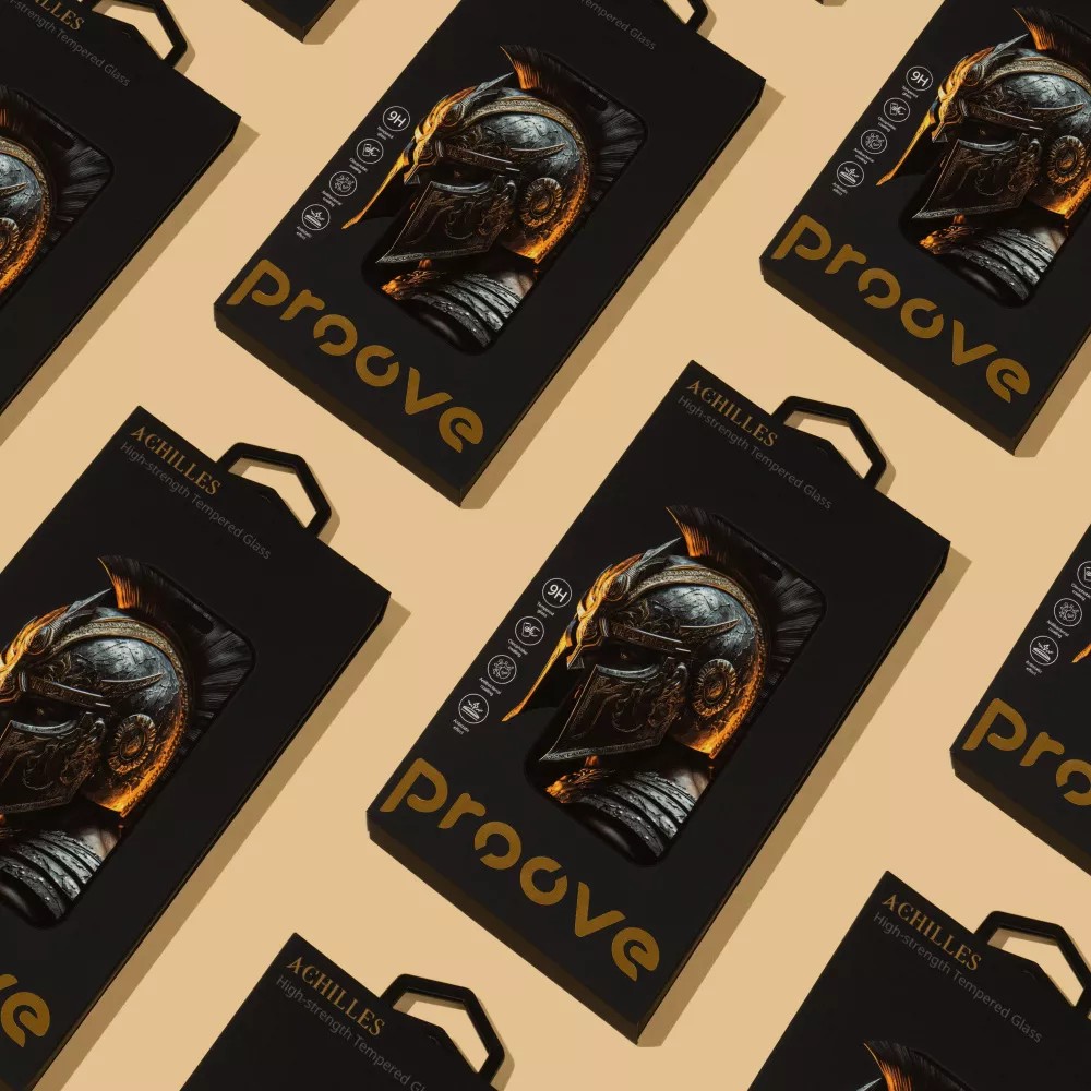 Фото - Захисне скло для смартфону Proove Achilles iPhone 15 Pro Max Black (PGPAIP15PM01)