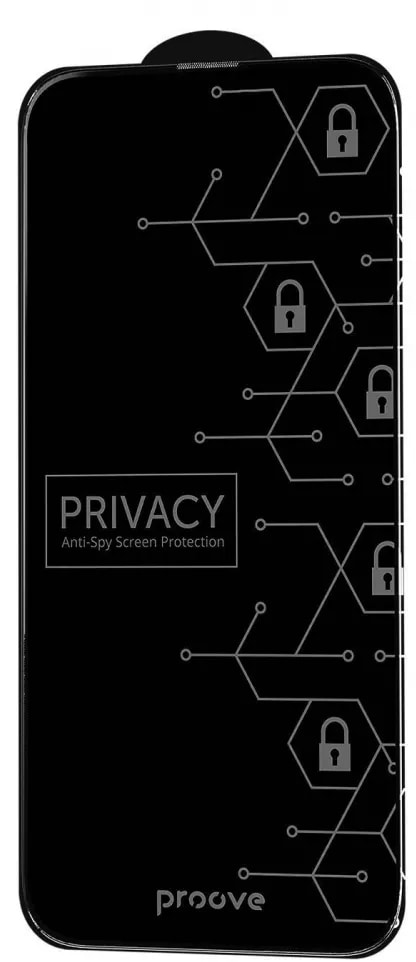 Защитное стекло для смартфона Proove Privacy iPhone 17 Pro Max black (PGPPRI17PM01) - Фото 1