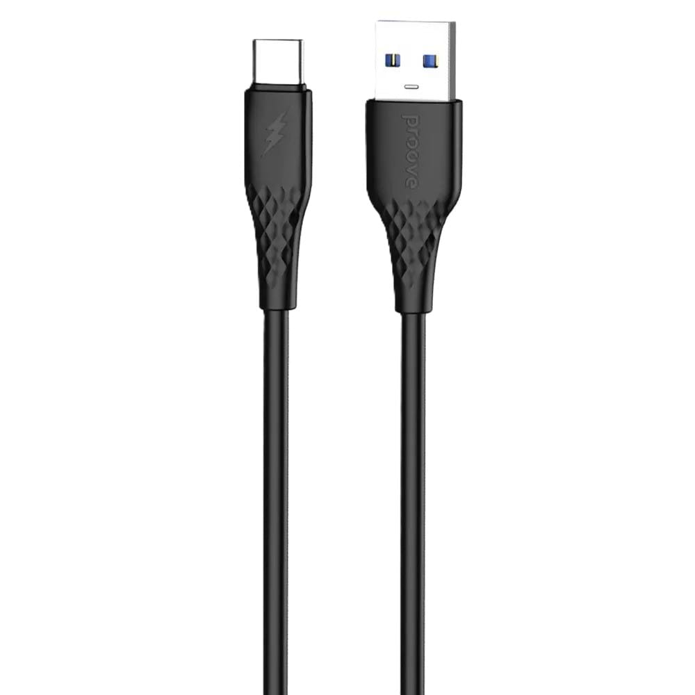 Кабель синхронізації даних Proove GridLine USB to Type-C 3A 1m Black (CCGL15001201)