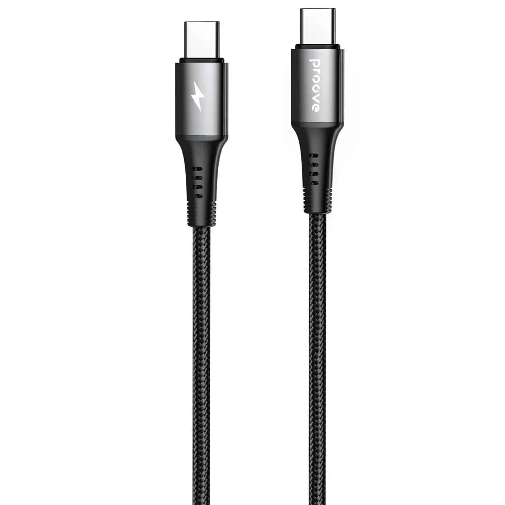 Кабель синхронізації даних Proove WireX Type-C to Type-C 60W 2m Black (CCWX60002221)