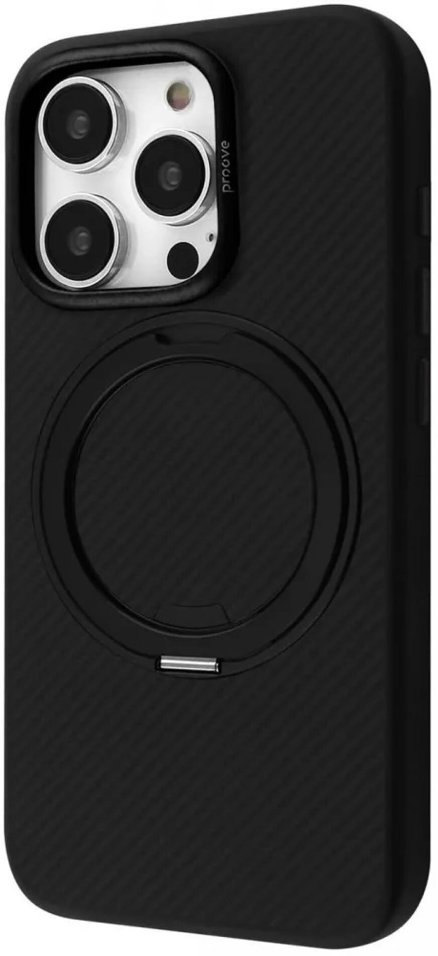 Чохол для смартфону Proove Reinforce Case with Magnetic Ring iPhone 16 Pro black (PCREIP16P002) - Фото 1