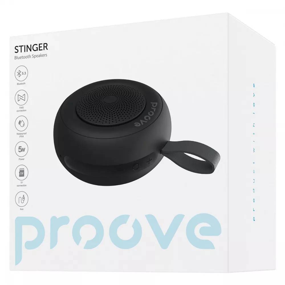 Фото - Портативна акустика Proove Stinger 5W Black