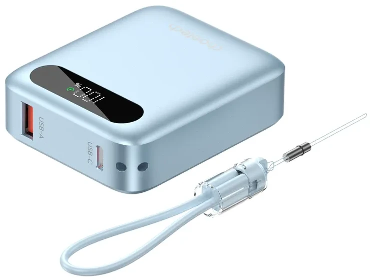 Батарея мобільна Choetech 10000 mAh QC/PD 22,5 Вт Blue (B860-CCLBE)