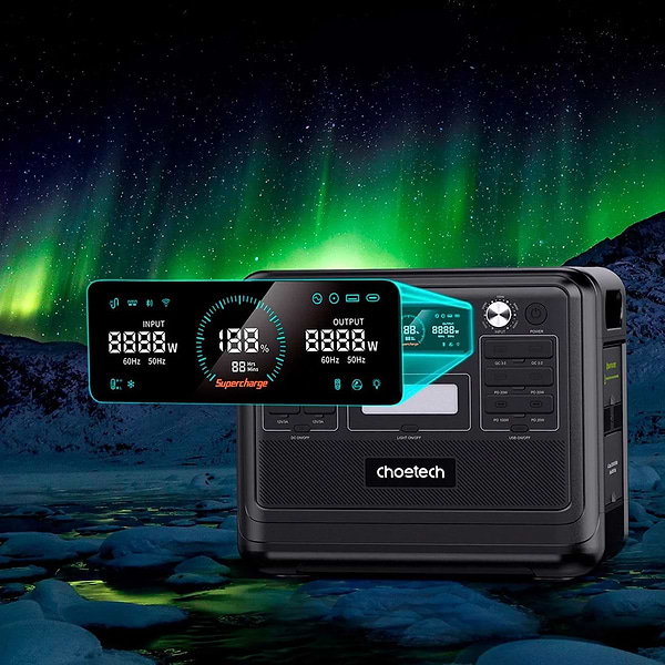 Фото - Зарядна станція універсальна Choetech BS008 2048Wh 2400W