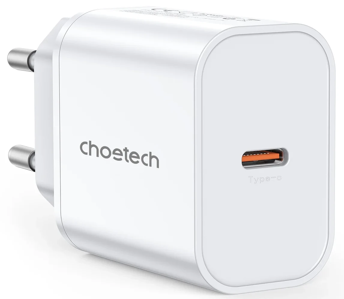 Сетевое зарядное устройство Choetech PowiX USB-C PD 45W Mini Wall Charger White (PD3042-EU-WH)