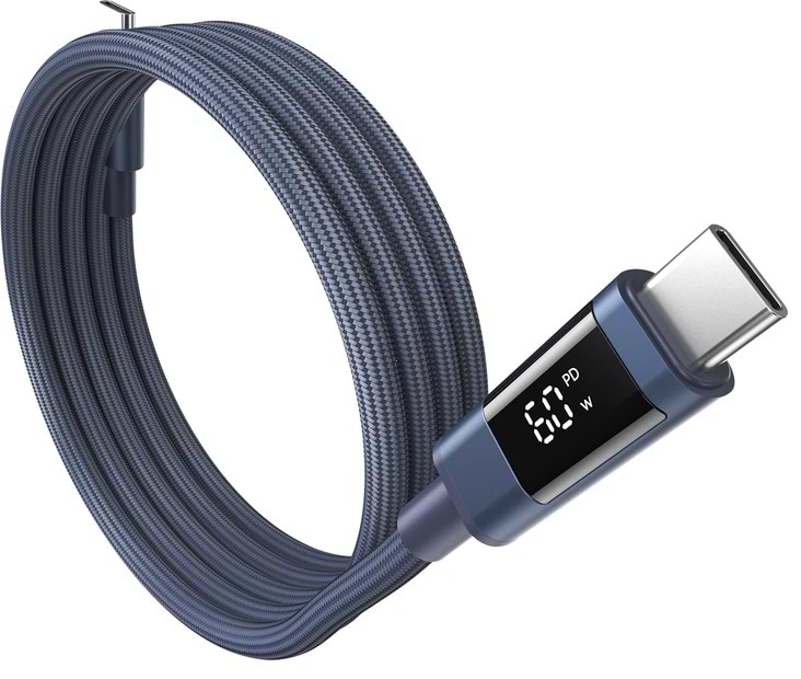 Кабель Choetech PowerSync Magnetic Digital Cable USB-C to USB-C 60W 1.2m Dark Blue (XCC-1067-BU)