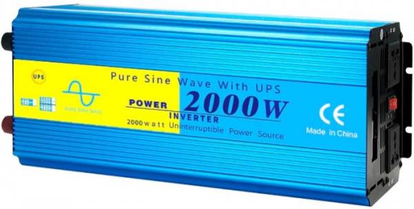 Інвертор автомобільний Choetech 12\220V 2000Вт (INV-C2000WUPS-EU)