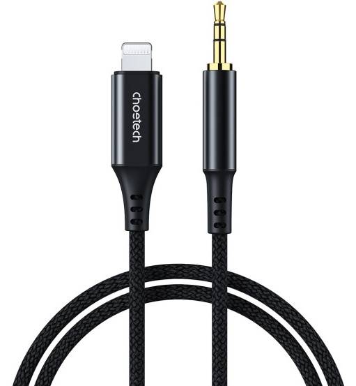 Перехідник аудіо Choetech AUX Lightning - TRS Audio 3.5мм M/M 1м (AUX009)