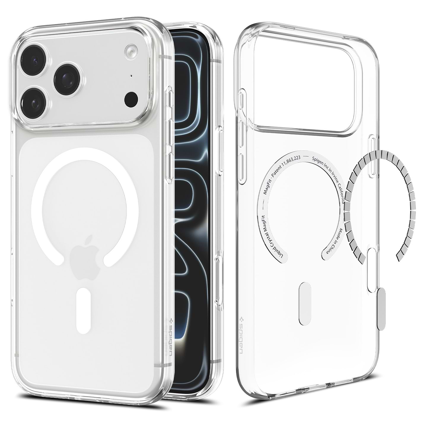 Чохол для смартфону Spigen Liquid Crystal MagSafe for iPhone 18 Pro/17 Pro Clear White (ACS12180)