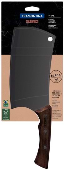 Фото - Сокира кухонна Tramontina Churrasco Black Тесак 178 мм (22845/107)