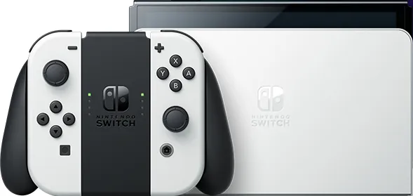 Игровая приставка портативная Nintendo Switch OLED (White) - Фото 1