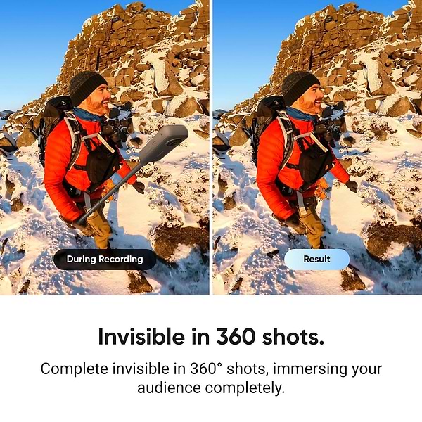 Фото - Монопод для экшн-камеры Insta360 Action Invisible Selfie Stick (CINSAAVV)