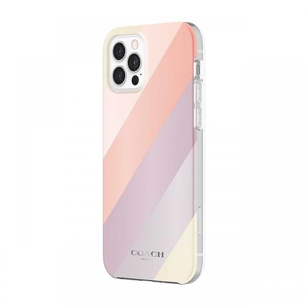 Фото - Чехол для смартфона Coach Protective Case for iPhone 12 Pro - Diagonal Stripe Metallic Multi (CIPH-054-DSTMT)