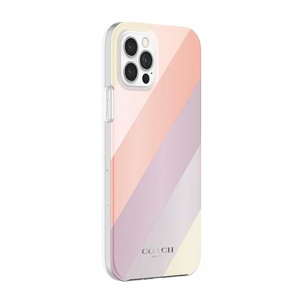 Фото - Чехол для смартфона Coach Protective Case for iPhone 12 Pro - Diagonal Stripe Metallic Multi (CIPH-054-DSTMT)