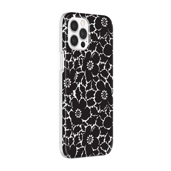 Фото - Чохол для смартфону Coach Protective Case for iPhone 12 Pro Max - Bold Floral Black/Clear (CIPH-055-BFBLK)