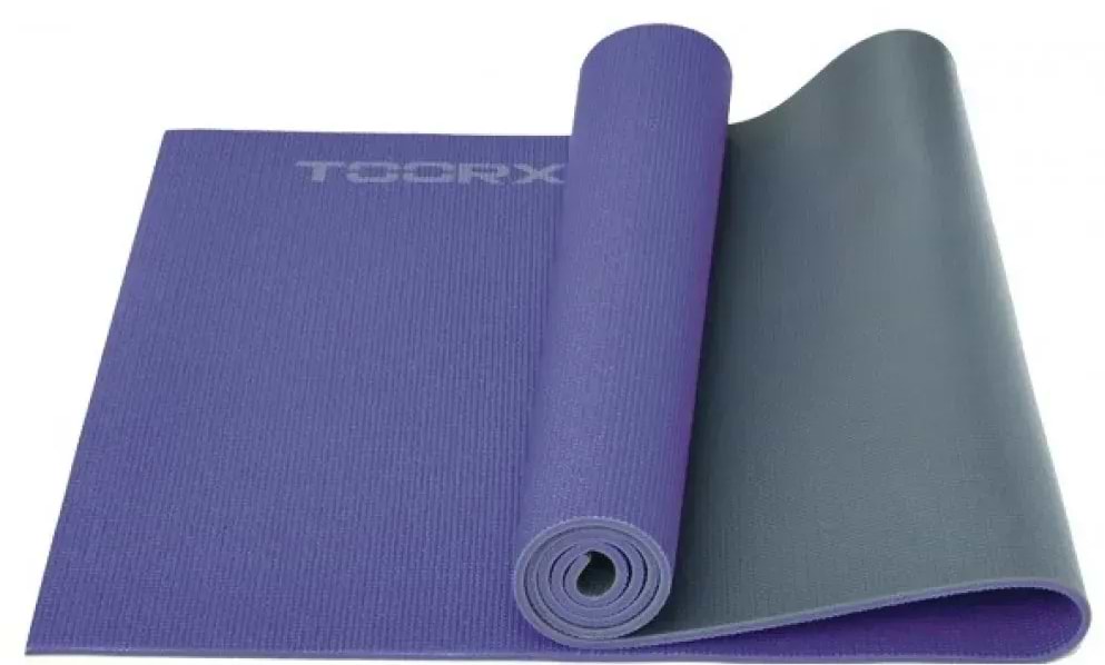 Килимок для йоги та фітнесу Toorx Yoga PVC Viola/Antracite (MAT-177) - Фото 1