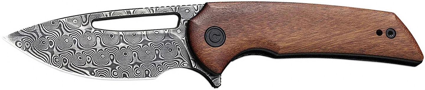 Ніж туристичний Civivi Odium 67 см Damascus / Guibourtia Wood (C2010DS-1)