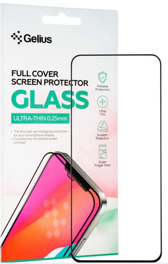 Фото - Захисне скло для смартфону Gelius Full Cover Ultra-Thin 0.25mm for Poco M6 Pro/Xiaomi Redmi Note 12R Black (98282)