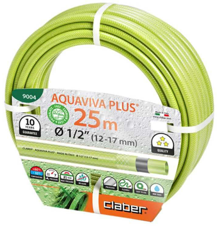 Шланг поливочний Claber 1/2", 25м Aquaviva Plus (90040000)