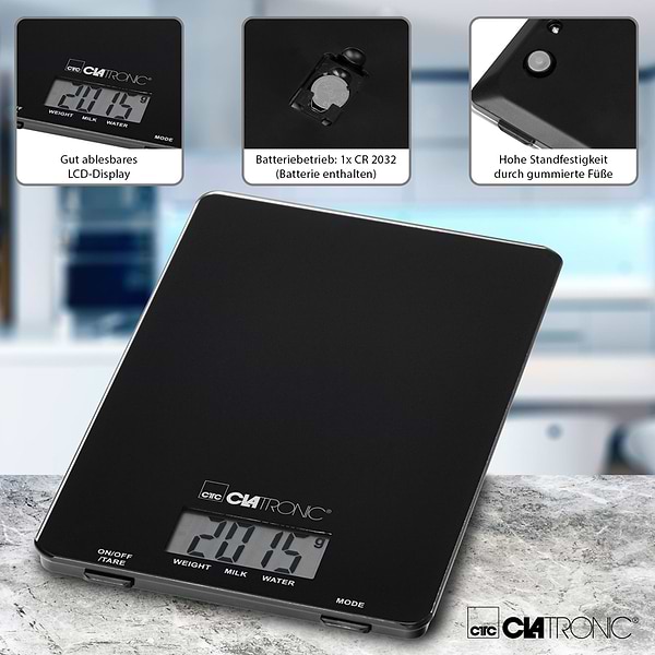 Фото - Ваги кухонні Clatronic KW 3626 Black