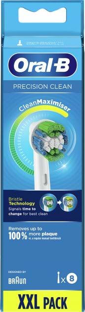 Фото - Насадка для зубної щітки Braun Oral-B Precision Clean EB20RB CleanMaximiser 8 шт.