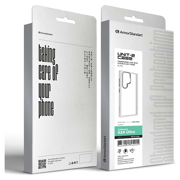 Фото - Чохол для смартфону Armorstandart UNIT2 for Samsung S24 Ultra Matte Clear (ARM74822)