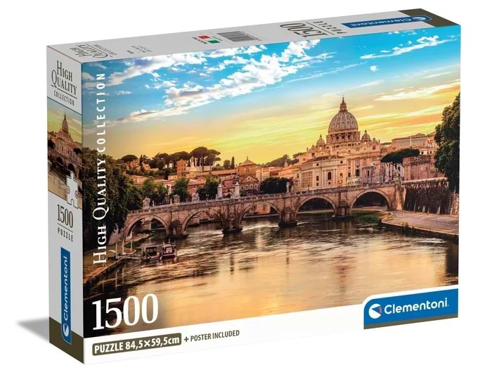 Пазли (8 +) Clementoni Колекція високої якості Рим, Італія 1500 ел. (31717)