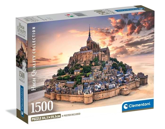 Пазли (8 +) Clementoni Острів Мон-Сен-Мішель 1500 ел. (31730)