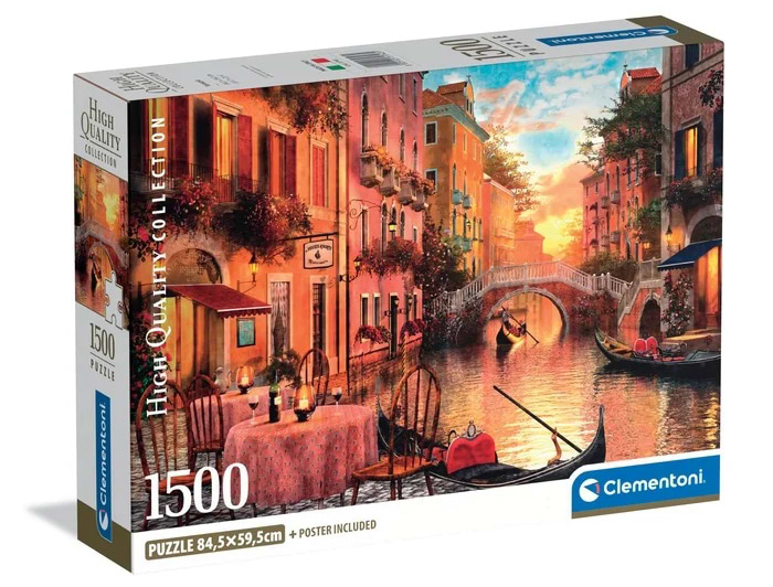 Пазли (8 +) Clementoni Колекція високої якості Вуличками Венеції 1500 ел. (31743)