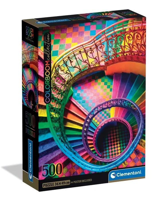 Пазли (8 +) Clementoni Кольоровий бум - Різнокольорові сходи 500 ел. (35591)