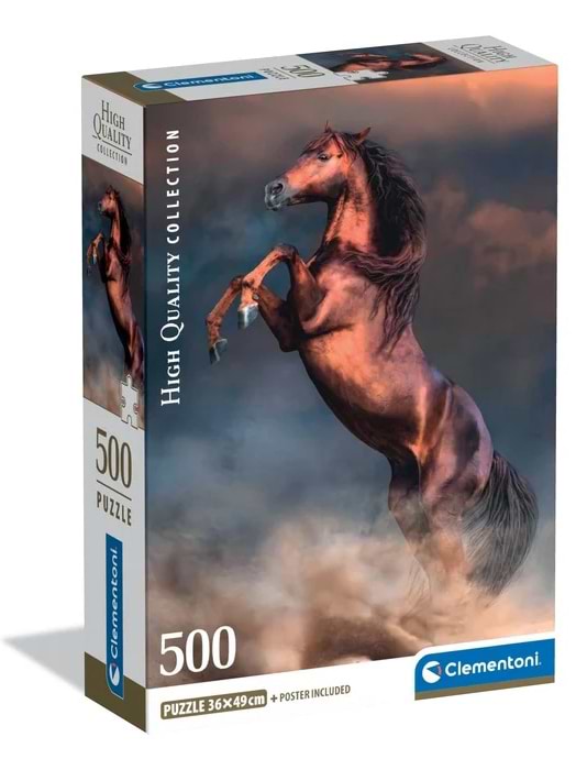 Пазли (8 +) Clementoni Колекція високої якості - Дикий рудий кінь 500 ел. (35595)