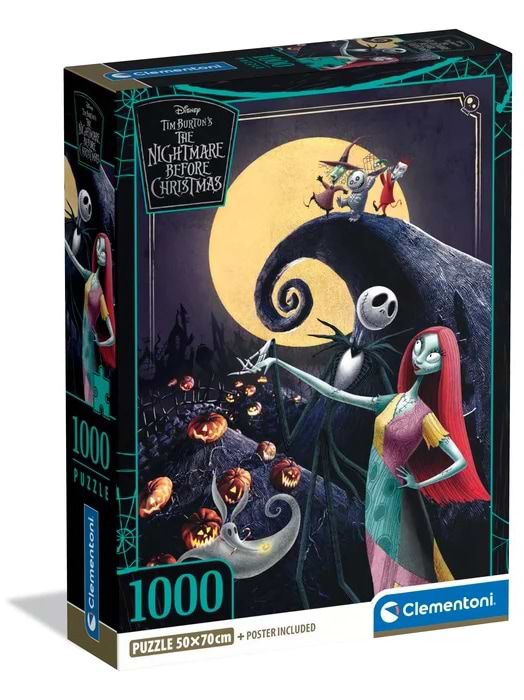 Пазли (8 +) Clementoni Кошмар перед Різдвом 1000 ел. (37060)