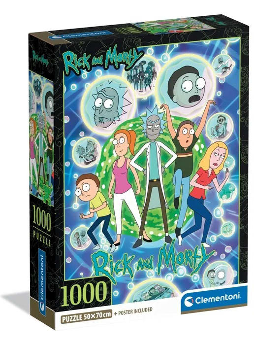 Пазли (8 +) Clementoni Рік та Морті 1000 ел. (37510)