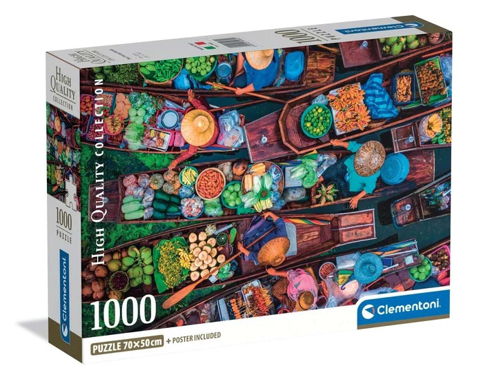 Пазли (8 +) Clementoni Плавучий ринок  , Тайланд 1000 ел. (39932)