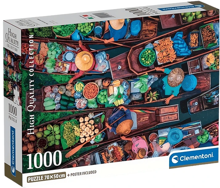 Пазли (8 +) Clementoni Плавучий ринок , Тайланд 1000 ел. (39932)