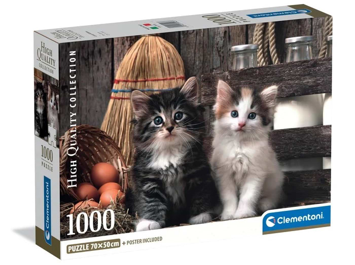 Пазли (8 +) Clementoni Люблю котів 1000 ел. (39943)